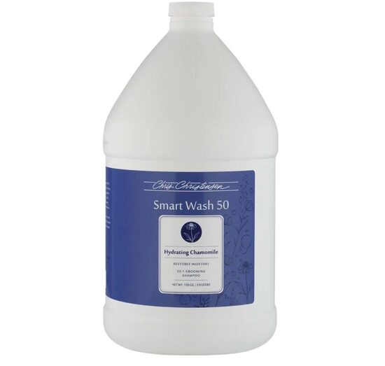 CHRIS CHRISTENSEN Smart Wash 50 Hydrating Blend Grooming Shampoo - šampūns suņiem un kaķiem 3,78L